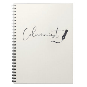 Cuaderno de Columnista con Bolígrafo de Escritura