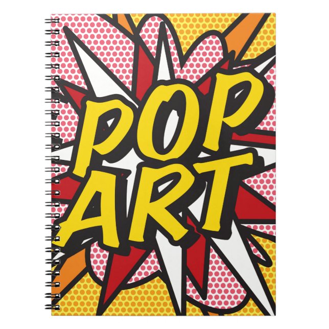 Cuaderno de cómic retro de arte pop moderno (Frente)