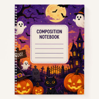 Cuaderno de composición de Halloween espeluznante