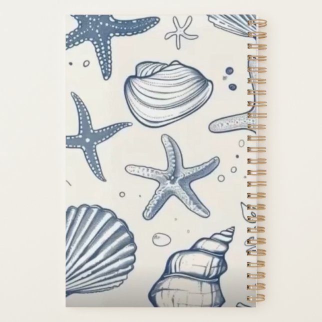 Cuaderno de conchas y océano (Reverso)