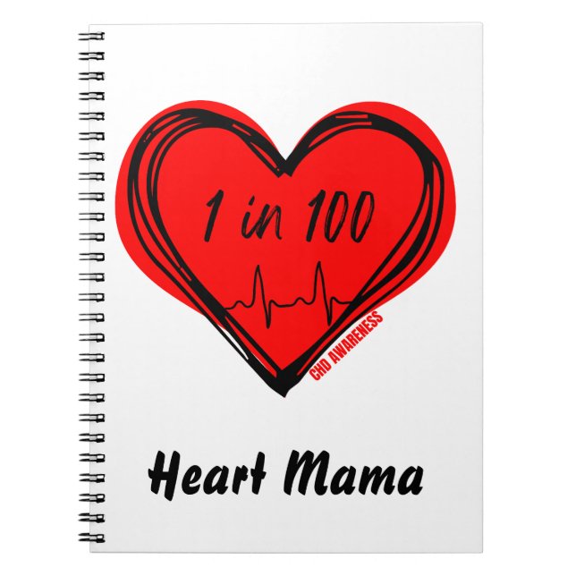Cuaderno de Concientización sobre Cardiopatías Con (Frente)