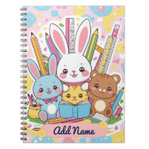 Cuaderno de Conejito Lindo y Amigos – Nombre Edita