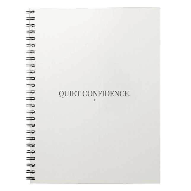 Cuaderno de Confianza Silenciosa – Minimalista (Frente)