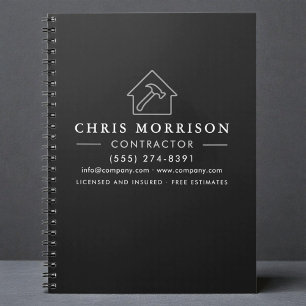 Cuaderno de Construcción de Edificios Negro Platea