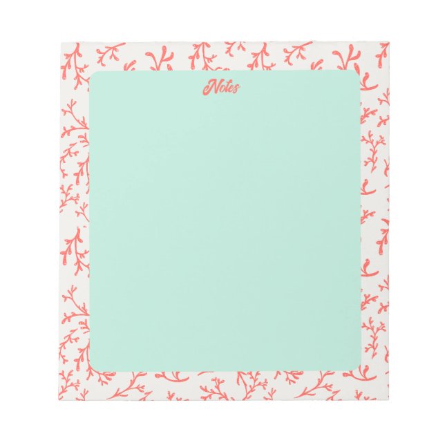 Cuaderno de coral marino (Frente)