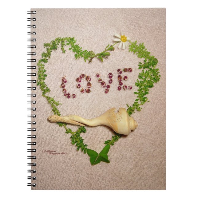 Cuaderno de corazón de amor de Shell (Frente)