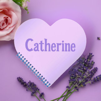 Cuaderno de Corazón de Lavanda Rosa Catherine Pink