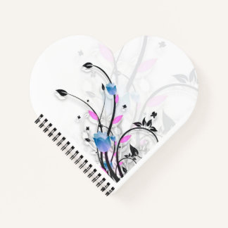 Cuaderno de corazón en espiral DNH