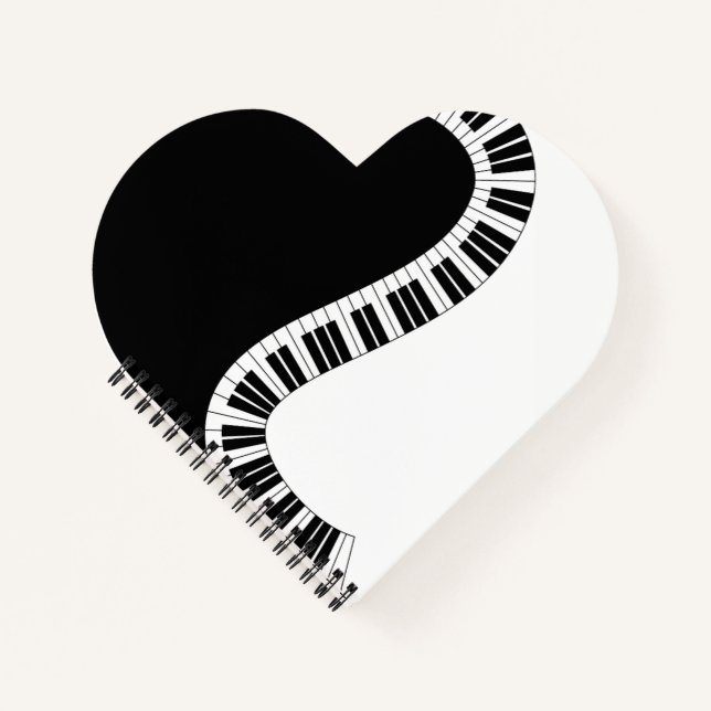 Cuaderno de Corazón Musical Piano (Anverso)