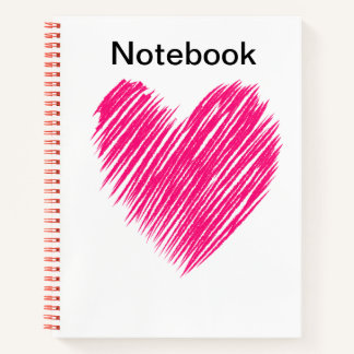 Cuaderno de Corazón Rojo