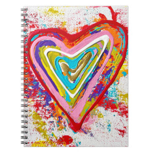 Cuaderno de Corazón Rojo
