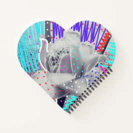 Cuaderno De corazón roto a bloc de notas en espiral de PAZ