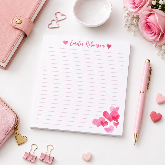 Cuaderno de Corazones con Acuarela  (Subido por el creador)