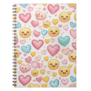 Cuaderno de Corazones de Emoji Vibes