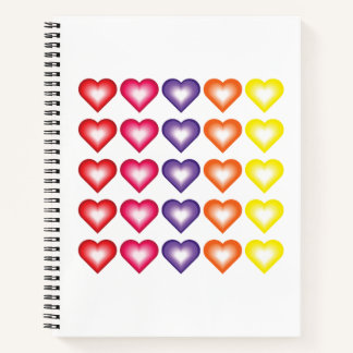 Cuaderno de Corazones de San Valentín Coloridos Vi
