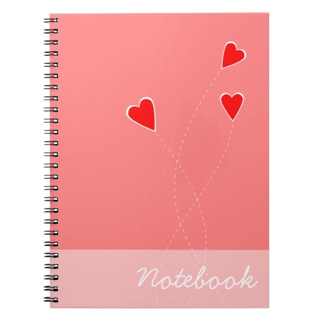 Cuaderno de corazones rojos (Frente)