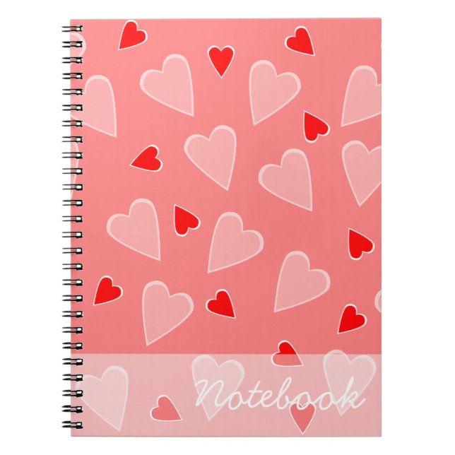 Cuaderno de corazones rojos (Frente)