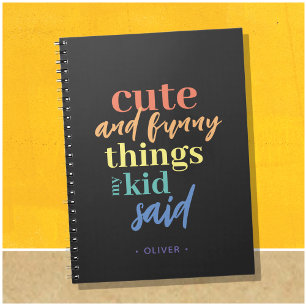 Cuaderno de Cosas Personalizadas que Mi Hijo Dijo
