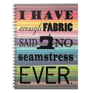 Cuaderno de coser de tela no suficiente