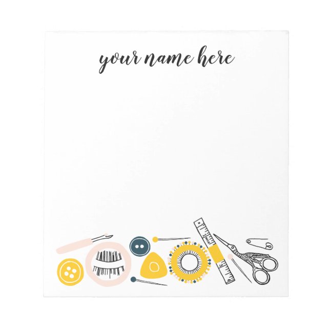 Cuaderno de costura personalizado (Frente)