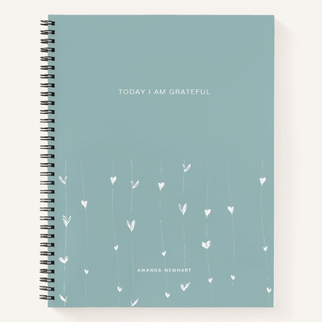 Cuaderno de Cotas de Corazones de Hoy Estoy Agrade (Anverso)