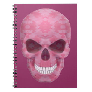 Cuaderno de Cráneo de Camuflaje Rosa