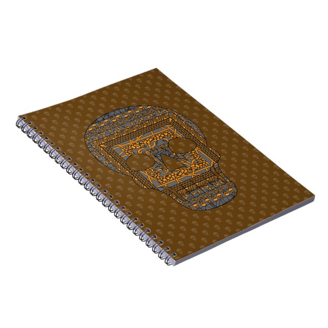 Cuaderno de Cráneo de Halloween (Lado Derecho)