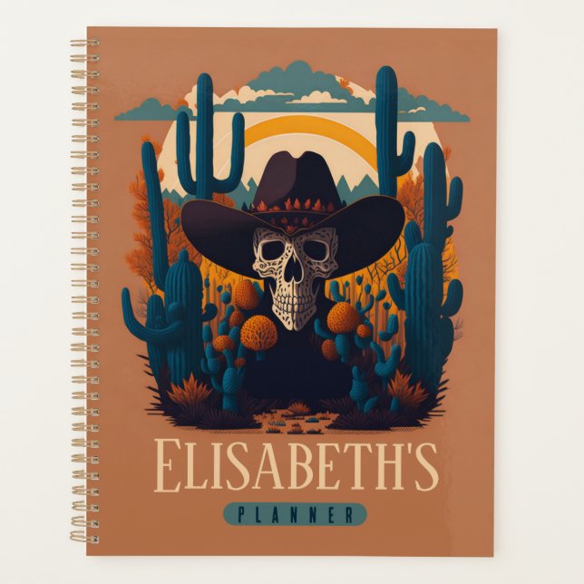 Cuaderno de cráneo de vaquero del desierto de Rode (Anverso)