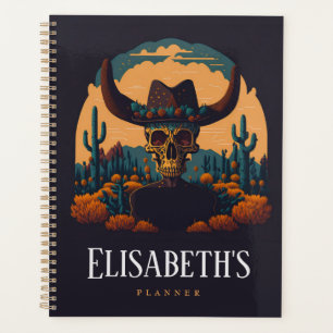 Cuaderno de cráneo de vaquero del desierto de Rode