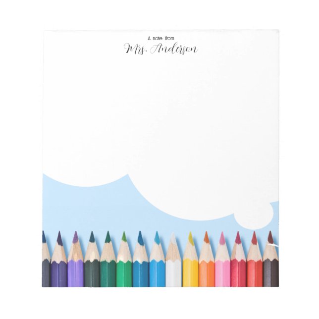 Cuaderno de Crayones Afilados “Una Nota De” Maestr (Frente)
