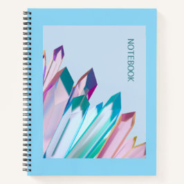 Cuaderno de Cristal Pastel - Estética Geométrica M