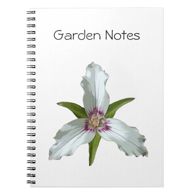 Cuaderno de cuaderno de espiral de flores silvestr (Frente)
