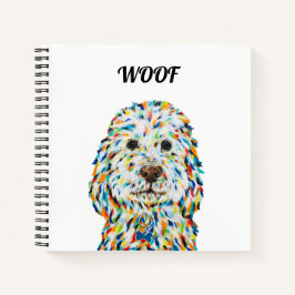 Cuaderno de Cuadrado de Perro Cockapoo