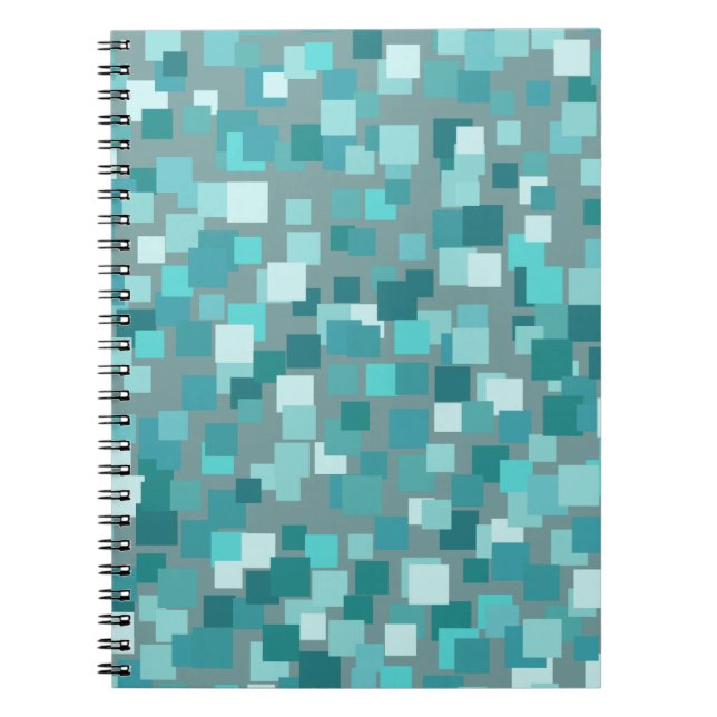 Cuaderno de cuadrados verde azulado (Frente)