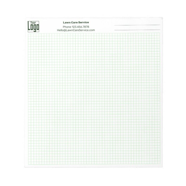 Cuaderno de cuadrícula de gráfico de nota de empre (Frente)