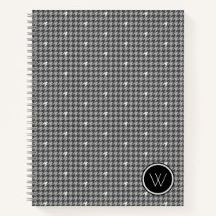 Cuaderno de cuadros con acento plateado