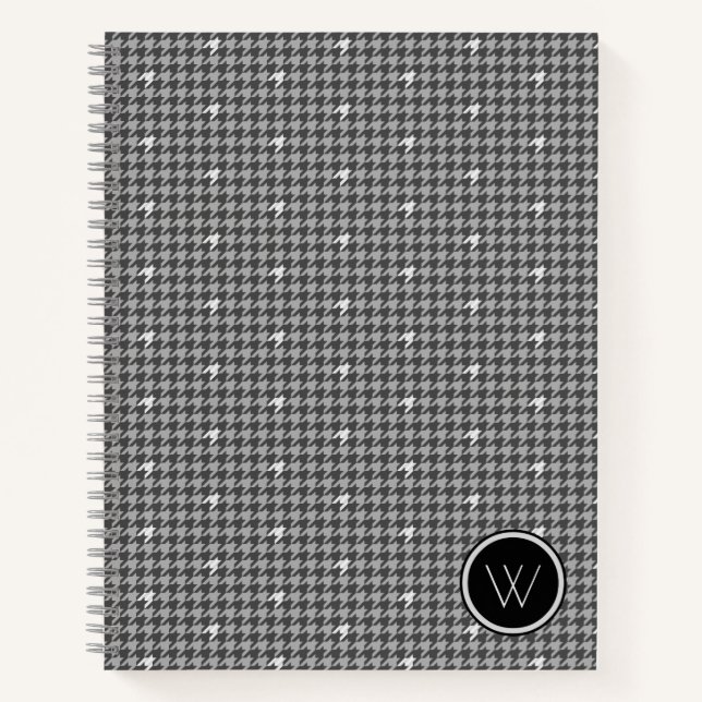 Cuaderno de cuadros con acento plateado (Anverso)