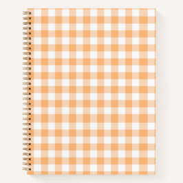 Cuaderno de cuadros de melocotón