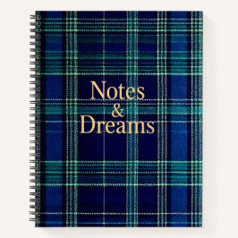 Cuaderno de cuadros escoceses
