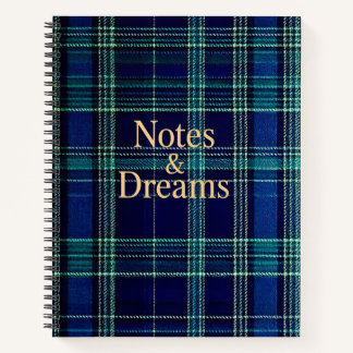 Cuaderno de cuadros escoceses