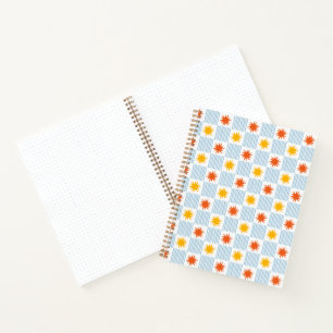 Cuaderno de cuadros rayados Sunburst en negrita -