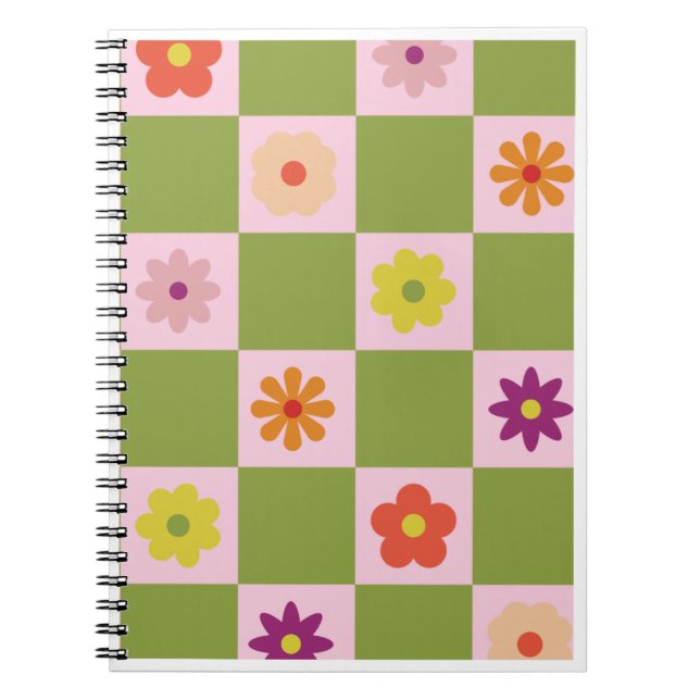 Cuaderno de Cuadros Retro (Frente)