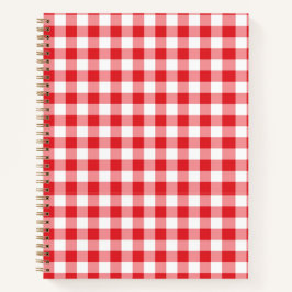 Cuaderno de cuadros rojos