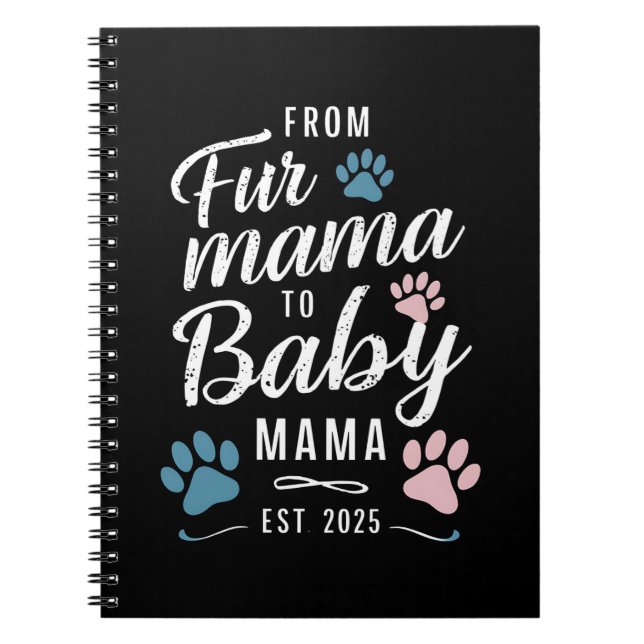Cuaderno De cuatro madres a bebé mamá este 2025 perro mamá (Frente)