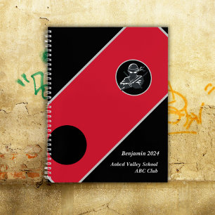 Cuaderno de cubierta roja Ninja para la escuela pe