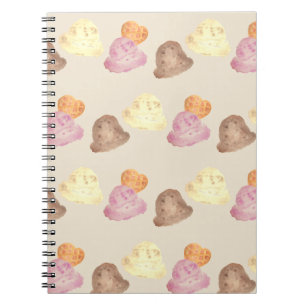 Cuaderno de Cucharadas de Helado con Acuarela Capr