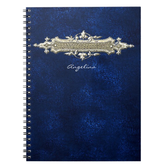 Cuaderno de cuero azul (Frente)