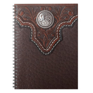 Cuaderno de cuero equipado del modelo