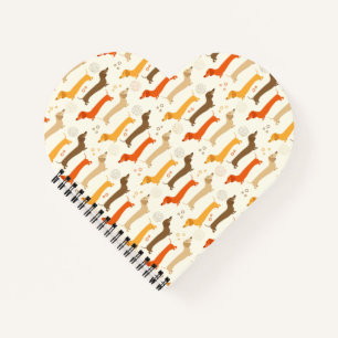 Cuaderno de Dachshunds y Lunares