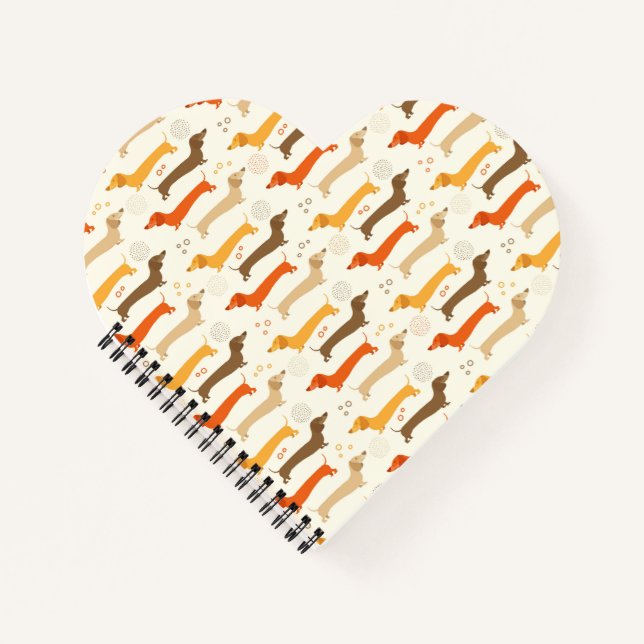 Cuaderno de Dachshunds y Lunares (Anverso)
